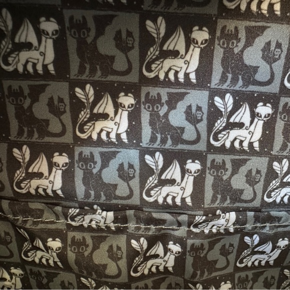 Loungefly How to Train Your Dragon Toothless & Light Fury Mini Backpack NWT - Picture 10 of 12